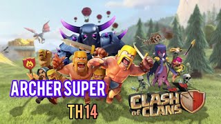 WAR TH 14 ARCHER SUPER AUTO RATA 💯 [upl. by Eleanore181]