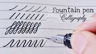 How to write calligraphy with fountain pen  Fountain Pen Hack  Cursive writing [upl. by Mcfarland]