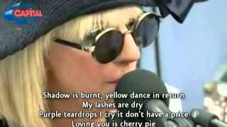 Lady Gaga  Paparazzi  Piano Acoustic Live  Lyrics [upl. by Blaire]