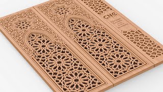 Gravure sur bois artisanat marocain CNC ROUTER [upl. by Mihar]