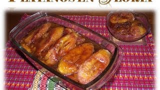 Receta Platanos en Gloria Guatemala [upl. by Rafter]