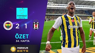 MERKUR BETS  Fenerbahçe 21 Beşiktaş  HighlightsÖzet  Trendyol Süper Lig  202324 [upl. by Zippel]