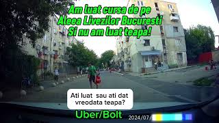 Am luat cursa pe Uber sau Bolt de pe Aleea Livezilor din Bucuresti dashcam ridesharing [upl. by Aihseym]