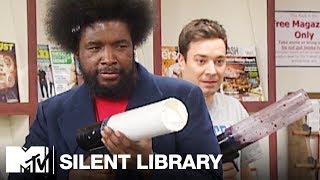 Jimmy Fallon amp The Roots Take on the Silent Library  MTV Vault [upl. by Gudren944]