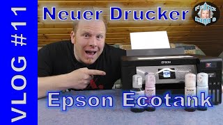 VLOG 11  Nie mehr Tintenpatronen kaufen  Mein neuer Drucker  Epson Ecotank [upl. by Eram]