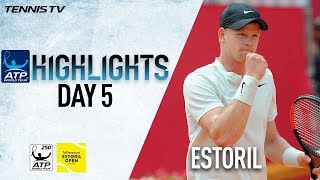 Highlights Edmund Advances Sets Up Estoril Showdown Against Sousa [upl. by Ahsyad729]