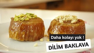 Dilimle yağla şerbetle baklava hazır Dünyanın en kolay baklavası Dilim Baklava  Figen Ararat [upl. by Nelluc529]