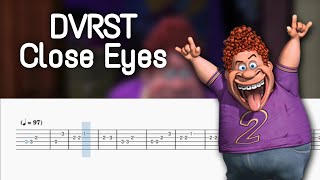 DVRST  Close Eyes Guitar tutorial EASY [upl. by Nosnaj]