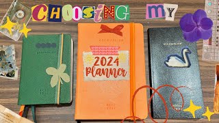 choosing my 2024 planner ft my fave neorah [upl. by Etteroma]