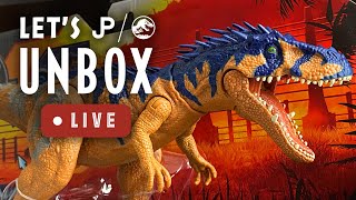 Let’s Unbox Live NEW Jurassic World Siats Meekerorum by Mattel  collectjurassiccom [upl. by Aelam]