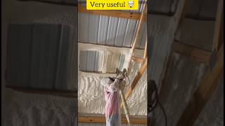 Spray Insulation Foam Process Amazing facts japansshorts ytshort [upl. by Ssidnak]