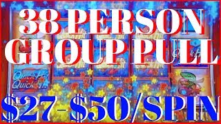 👪 38 Person Group Pull✦ 2750SPIN ✦ High Limit Slots EVERY FRIDAY [upl. by Ydassac]