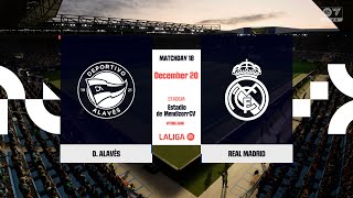 DALAVES vs REAL MADRID Day18 La Liga [upl. by Behl]