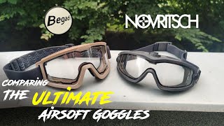 BEGADI CP1 vs NOVRITSCH AntiFog safety goggles  Finding the ULTIMATE fogfree airsoft goggles [upl. by Annawal492]