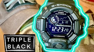 Rangeman Triple Black GShock Unboxing GShock Blackout Unboxing Rangeman GW9400 [upl. by Wj]