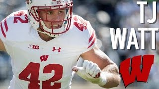 TJ Watt  quotWelcome to Pittsburghquot  Official Wisconsin Highlights [upl. by Suicul]