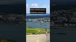 Niederwald Monument in Rüdesheim Germany 🇩🇪 germanytourism [upl. by Anahcar370]