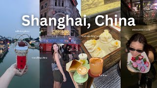 Shanghai Vlog trying crab xlb iconic teapot milk tea INS 6 level club eating our way through🧋 [upl. by Nalat]