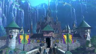 Disney Frozen Castle Arendelle Live Theater sing along [upl. by Anoval798]