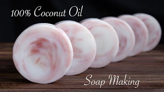 Coconut Oil Soap Making [upl. by Lehcar]