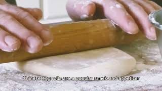 How to make Homemade Chinese Egg Roll Wrappers [upl. by Arednaxela]