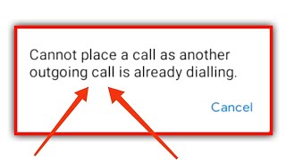 Cannot Place A Call As Another Outgoing Call Is Already Dialling Problem Solved [upl. by Sherj]