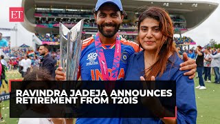 Ravindra Jadeja joins Rohit Kohli in announcing T20I retirement pens emotional farewell note [upl. by Gerianne588]