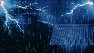 99 Drift into Sleep with Raindrop for Sleep Thunder on Tin Roof  Relax Focus Meditate Blissfully [upl. by Akenom]