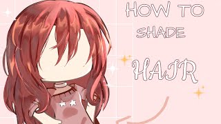 How to shade hair  Gacha Tutorial [upl. by Enneire]