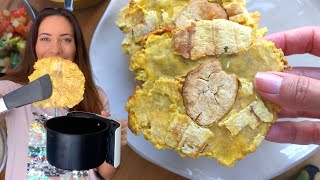 Mira que fácil hacer tostones crujientes sin freir y sin tostonera  con plátano verde  Receta 182 [upl. by Addiego]