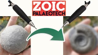 Whats hiding inside this stone  Fossil Preparation using ZOIC PaleoTech tools [upl. by Narra]