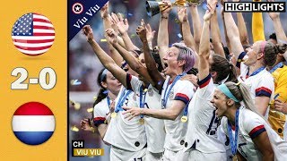 FINAL  USA vs Netherlands 20 All Goals amp Highlights  2019 WWC [upl. by Anetsirk900]