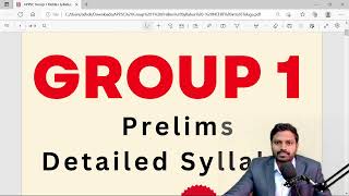 APPSC GROUP 1 Prelims syllabus detailed explanation appsc group1 appscgroup1 appscclasses [upl. by Ariajaj62]