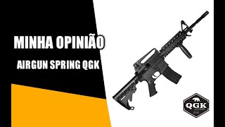 LANÃ‡AMENTO AIRGUN M4A1 SPRING da QGK [upl. by Elstan]