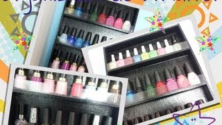 Como Hacer un Organizador Pequeño de Esmaltes quotNuevoPara 4050 Esmaltesquot [upl. by Eniamsaj]