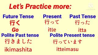 JAPANESE Tenses PAST PRESENT and FUTURE TENSEJAPANESE Sentence FORMULAJapanese Accelarator [upl. by Orvah]