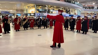 The Band of the Household Cavalry London Poppy Day 2024  Waterloo Station [upl. by Lyman296]