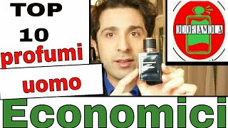 Top 10 Profumi UOMO Economici [upl. by Arhas]