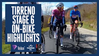 Tirreno Adriatico 2022 Stage 6 OnBike Highlights [upl. by Lozano]