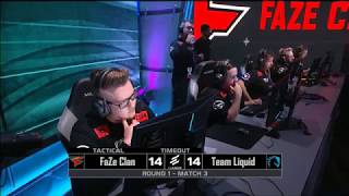 ELEAGUE BOSTON 2018 Liquids throw vs FaZe [upl. by Ruhtua117]