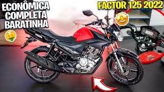 NOVA YAMAHA FACTOR 125 2022  TUDO SOBRE A FACTOR 125 2022 [upl. by Lesly]