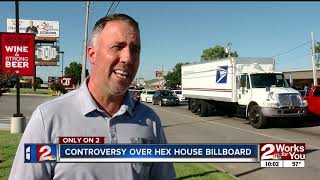 Controversy over Hex House billboard [upl. by Eed]