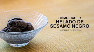 Cómo hacer helado de sésamo negro [upl. by Rorie608]