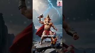 Deva Shree ganesha song  avengers shorts ganesh trending song animation [upl. by Obadias]