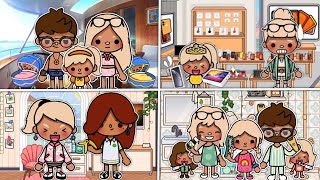 30 Minutes Of Family Roleplays In Toca Boca  with voice [upl. by Nref542]