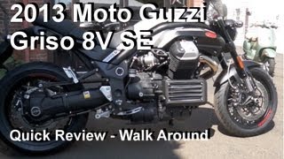 2013 Moto Guzzi Griso 8V SE  Quick Review [upl. by Silvano]