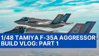 148 Tamiya F35A Build Series  Part 1 Intro and nose gear bay [upl. by Aralk]