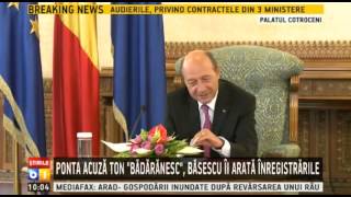 Basescu il intreaba pe Ponta despre MTO [upl. by Rebme]