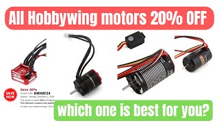 Black Friday Deals rc  All Hobbywing motors 20 off  which one is right for you [upl. by Swayder848]