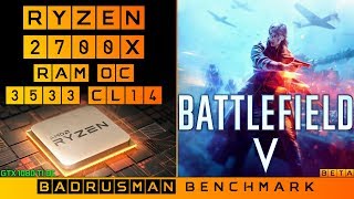 BF V Ryzen 2700x 1080Ti 3533CL14 Ultra 1440p Monitoring ON BETA [upl. by Lemuela]